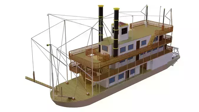 River prince steamer 3D model