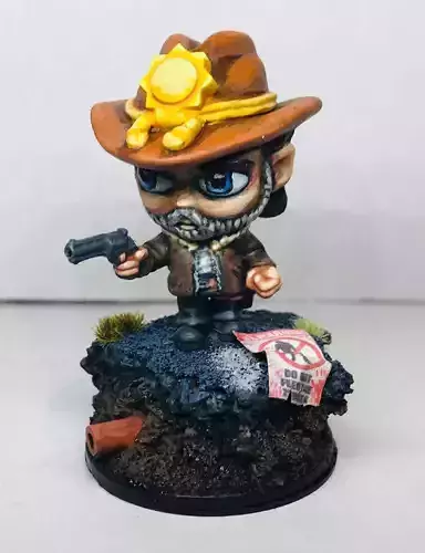 Rick Walkind dead 3D print model