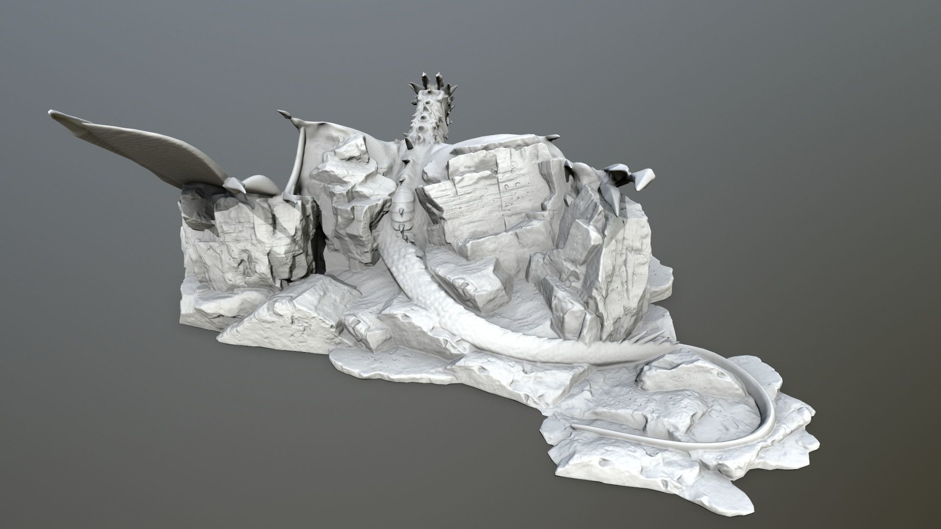 dragon 3D print model_3