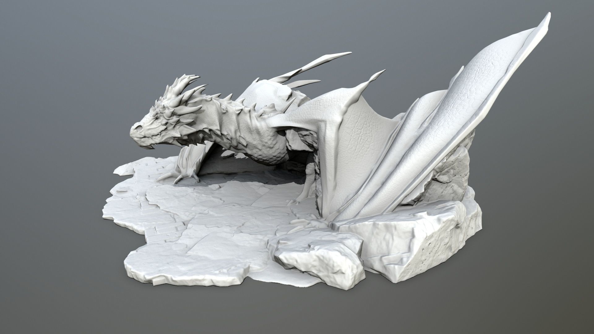 dragon 3D print model_1