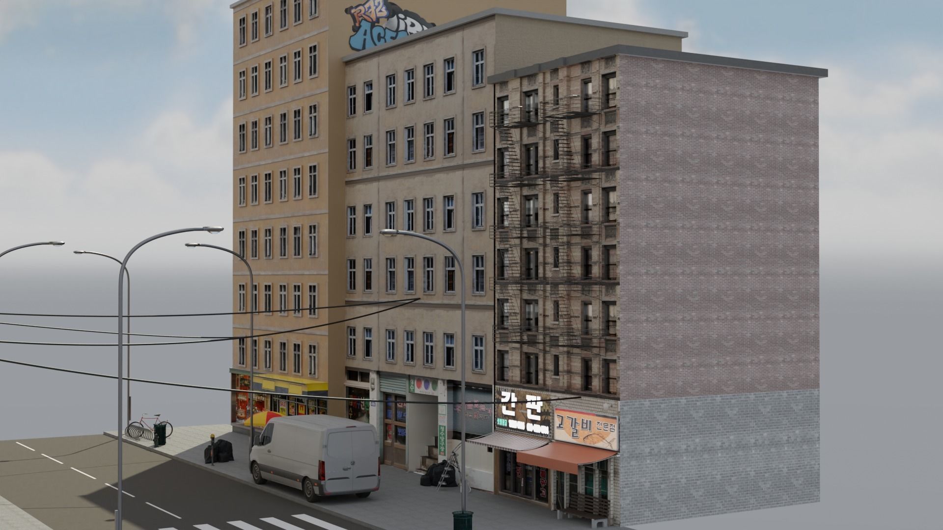 street1 graffiti ages Free 3D model_11