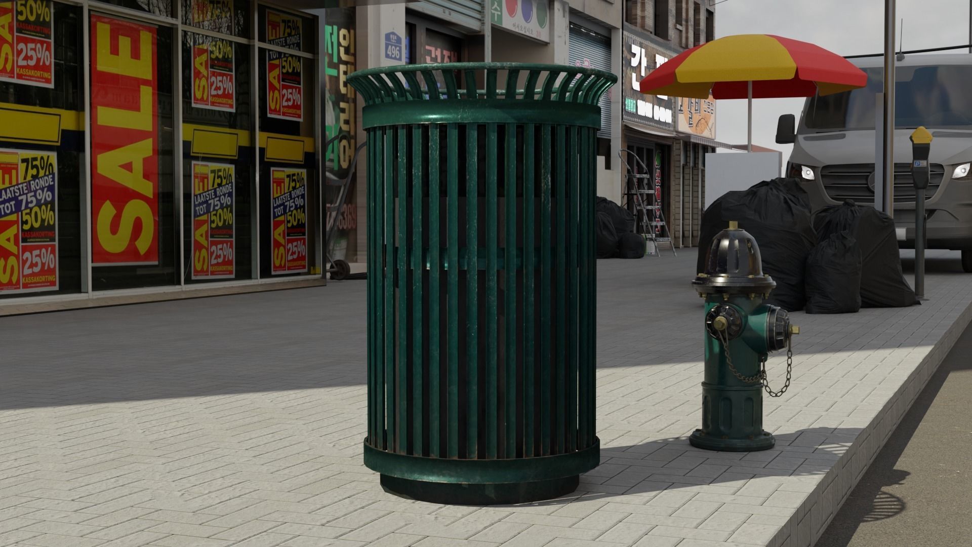 street1 graffiti ages Free 3D model_4