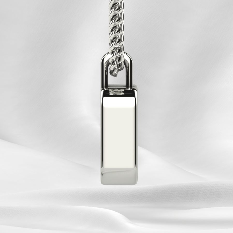 Beautiful Cubic Shape Gold Pendant 3D print model_23