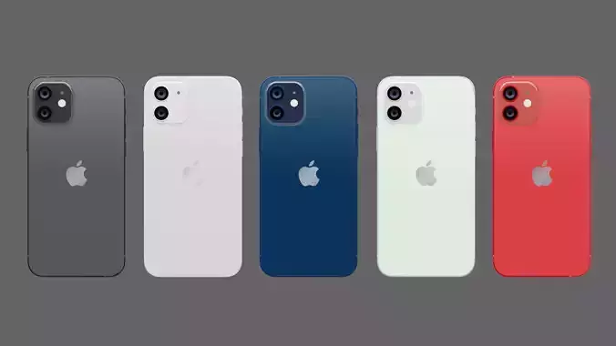 Iphone 12 Modeling  Rendering 5color
