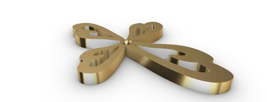 Cross Necklace 3D print model_1