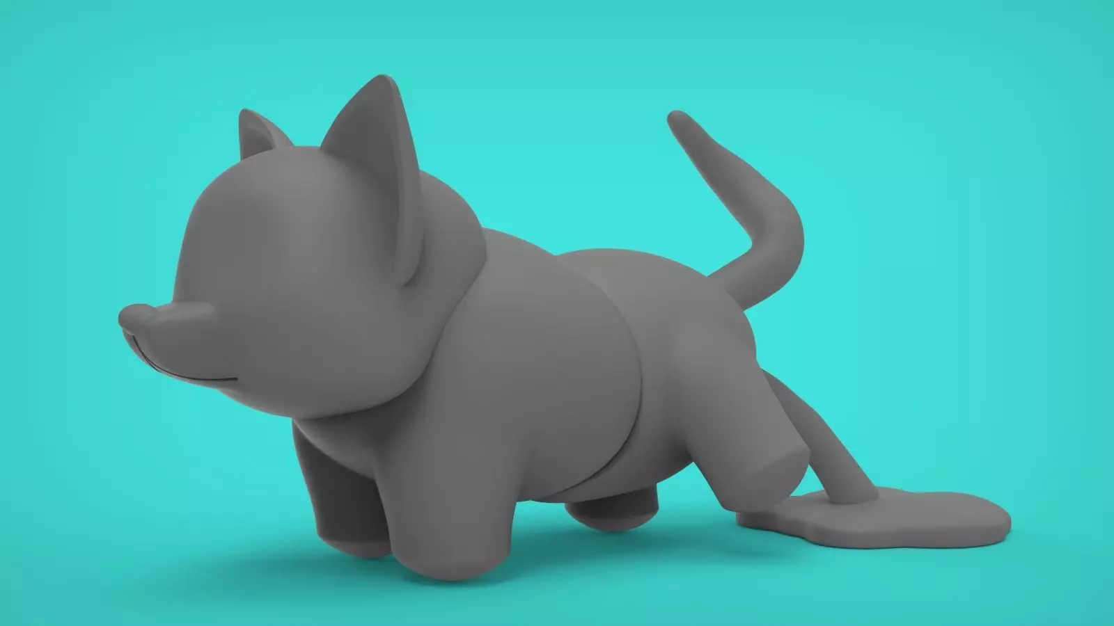 Corgi Dog Pee 3D print model