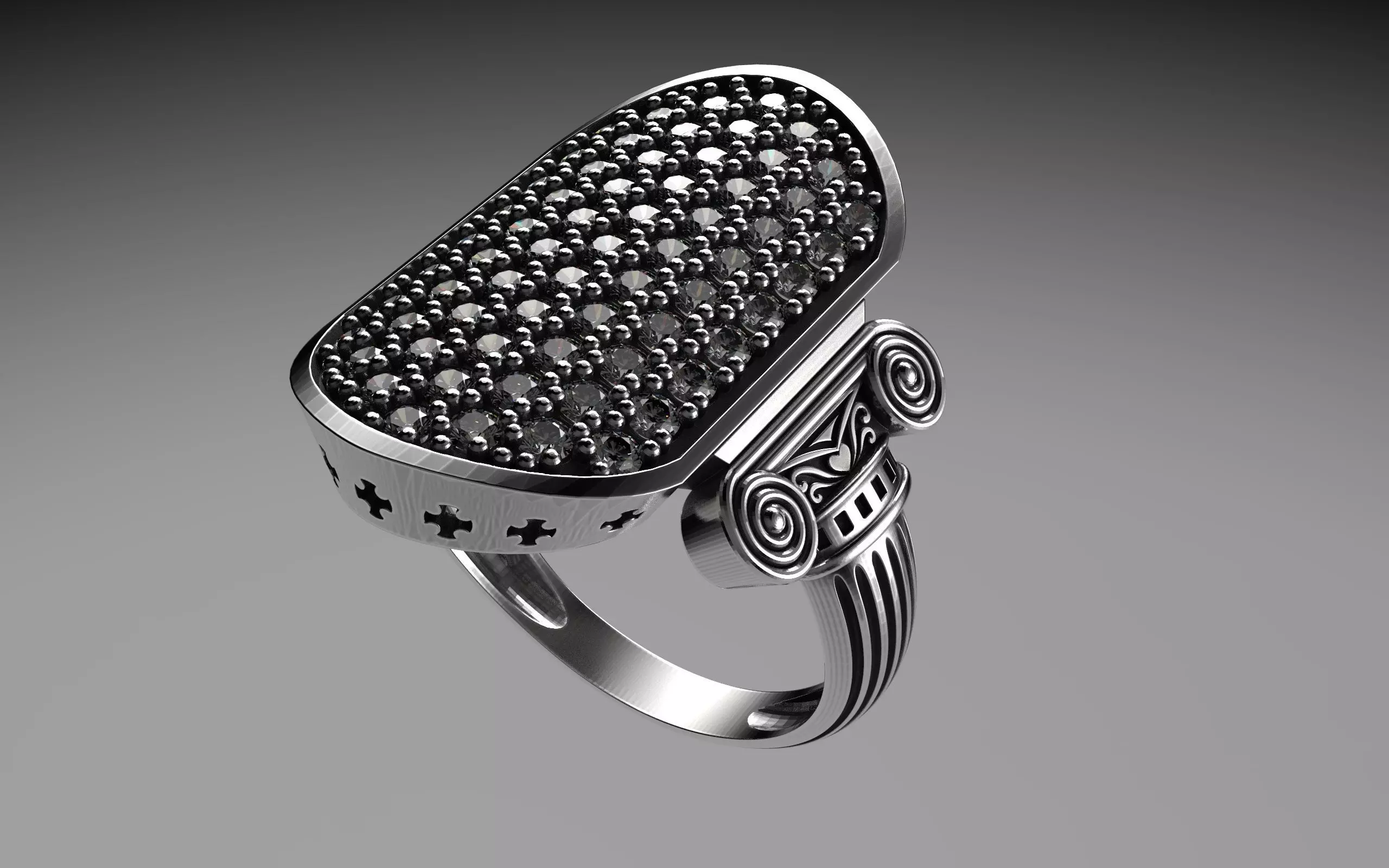 Ancient Greek Column Ring 3D print model