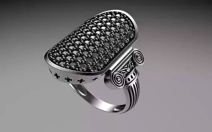 Ancient Greek Column Ring 3D print model