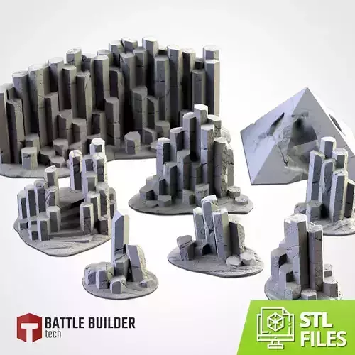 BASALTIC TERRAIN 3D print model