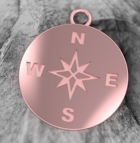 COMPASS PENDANT 3D print model