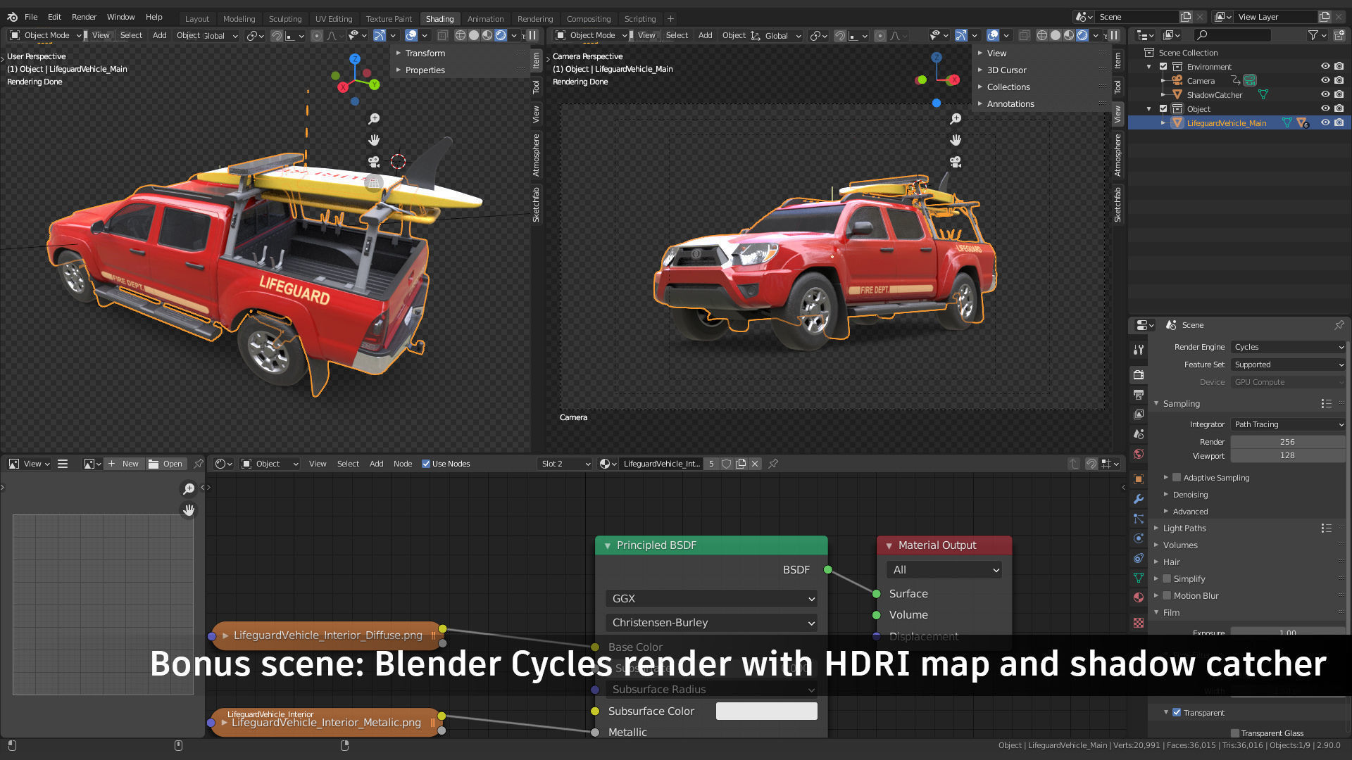 Lifeguard Vehicle Low-poly 3D model_6