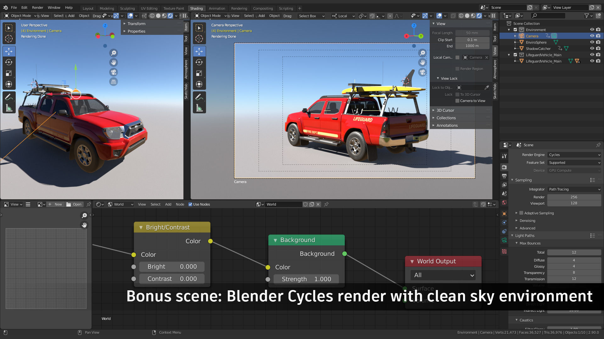 Lifeguard Vehicle Low-poly 3D model_5