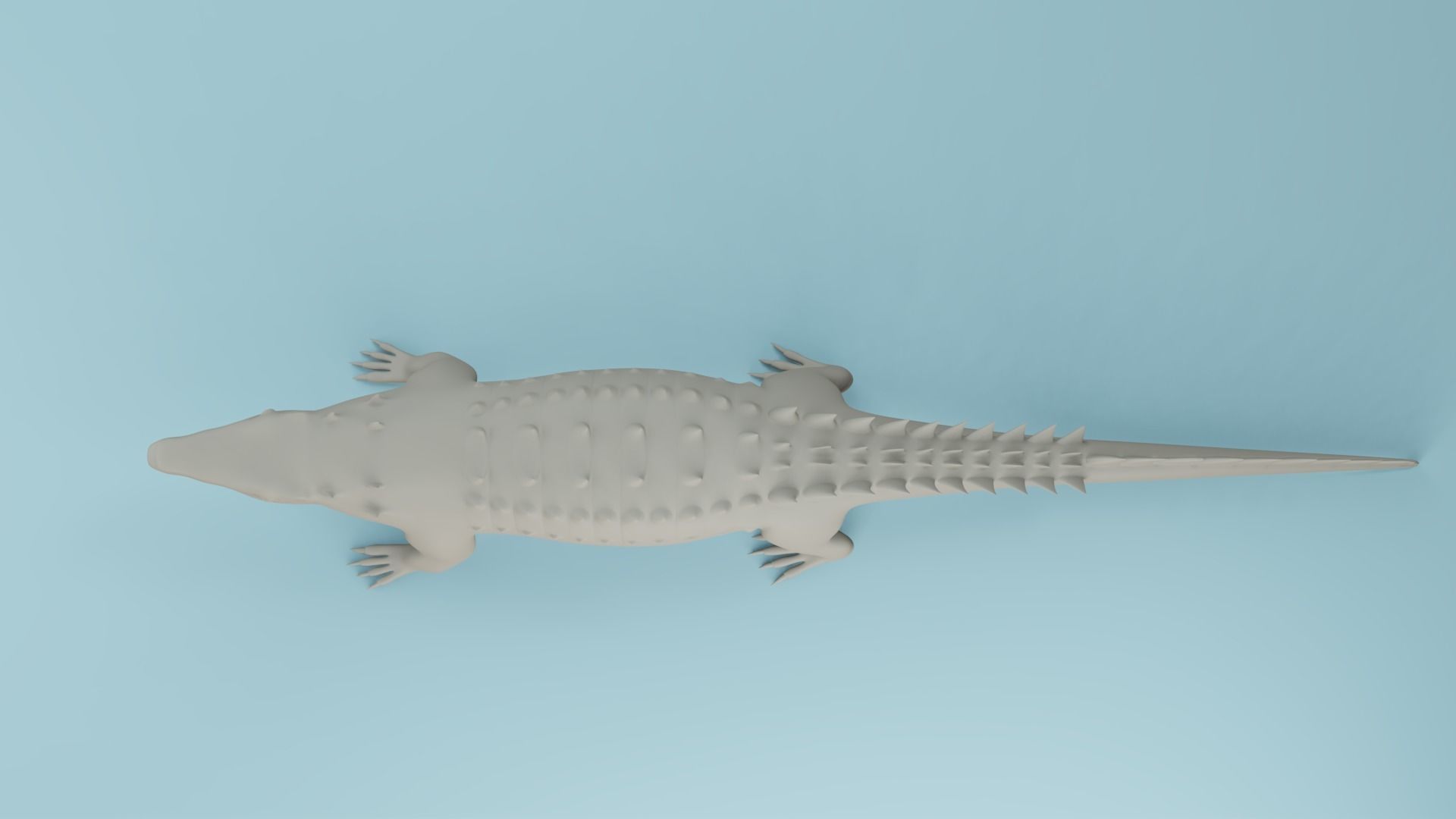 Crocodile Mugger 3d model 3D model_2