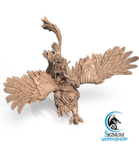 Pre-supported 3D printable model of Roland the Proud 3D print model