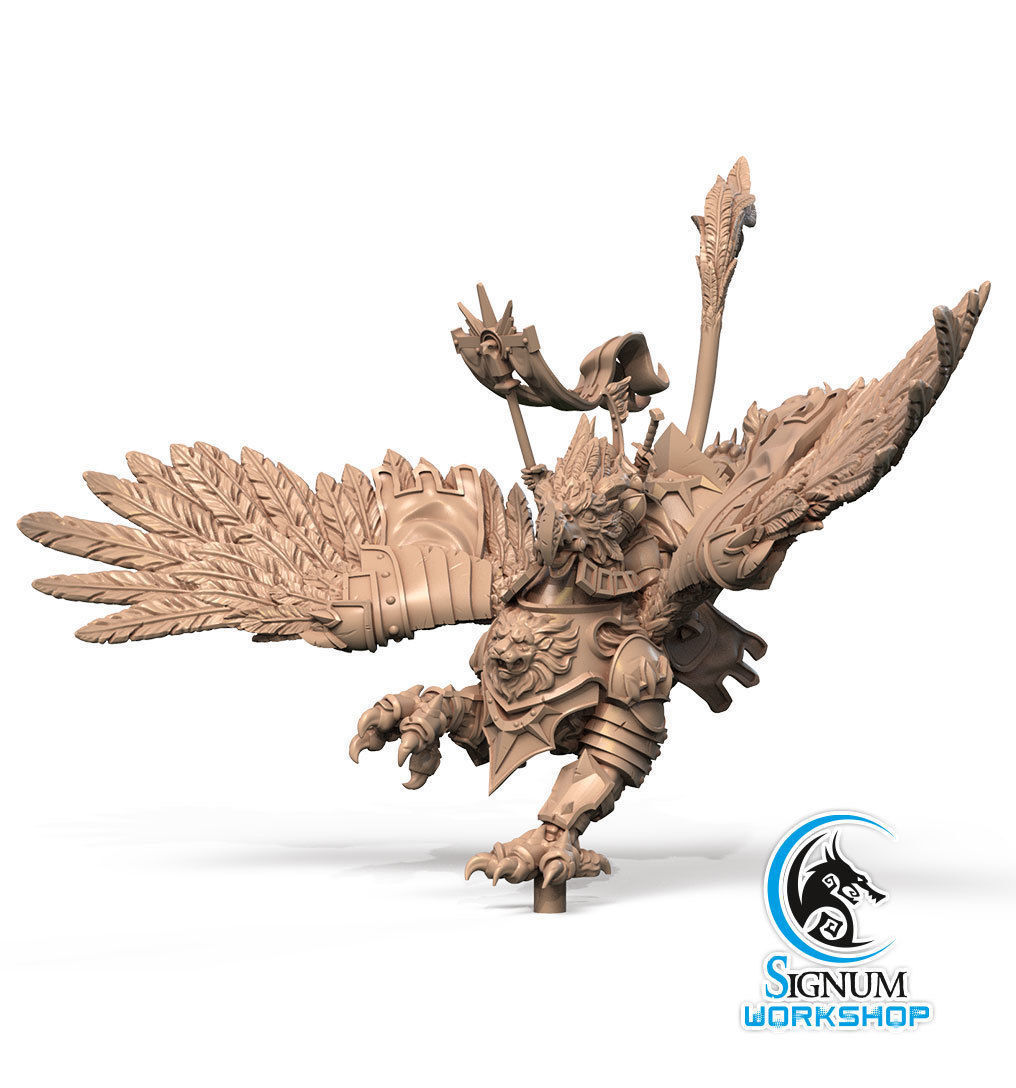 Pre-supported 3D printable model of Roland the Proud 3D print model_3
