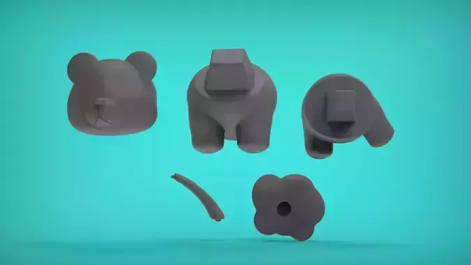 Panda Peeing 3D print model