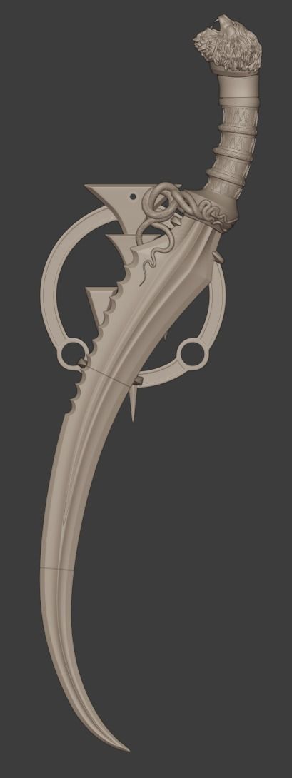 Chimera inspired by PoP Warrior Within - Lion Sword 3D print model_1