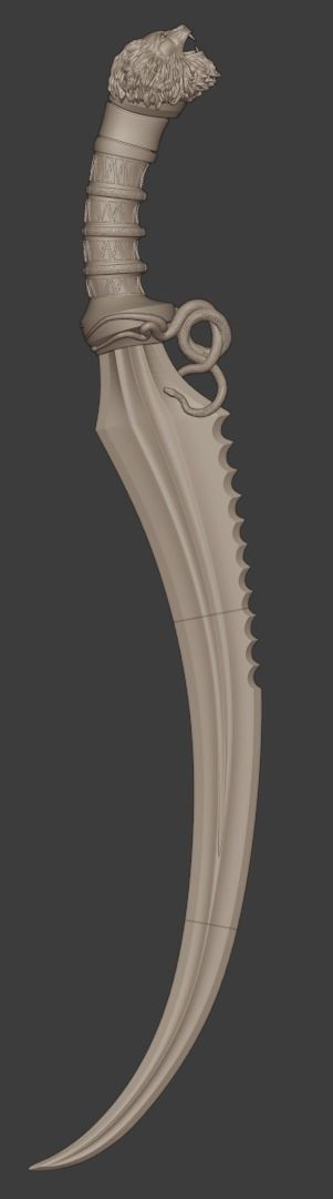 Chimera inspired by PoP Warrior Within - Lion Sword 3D print model_2