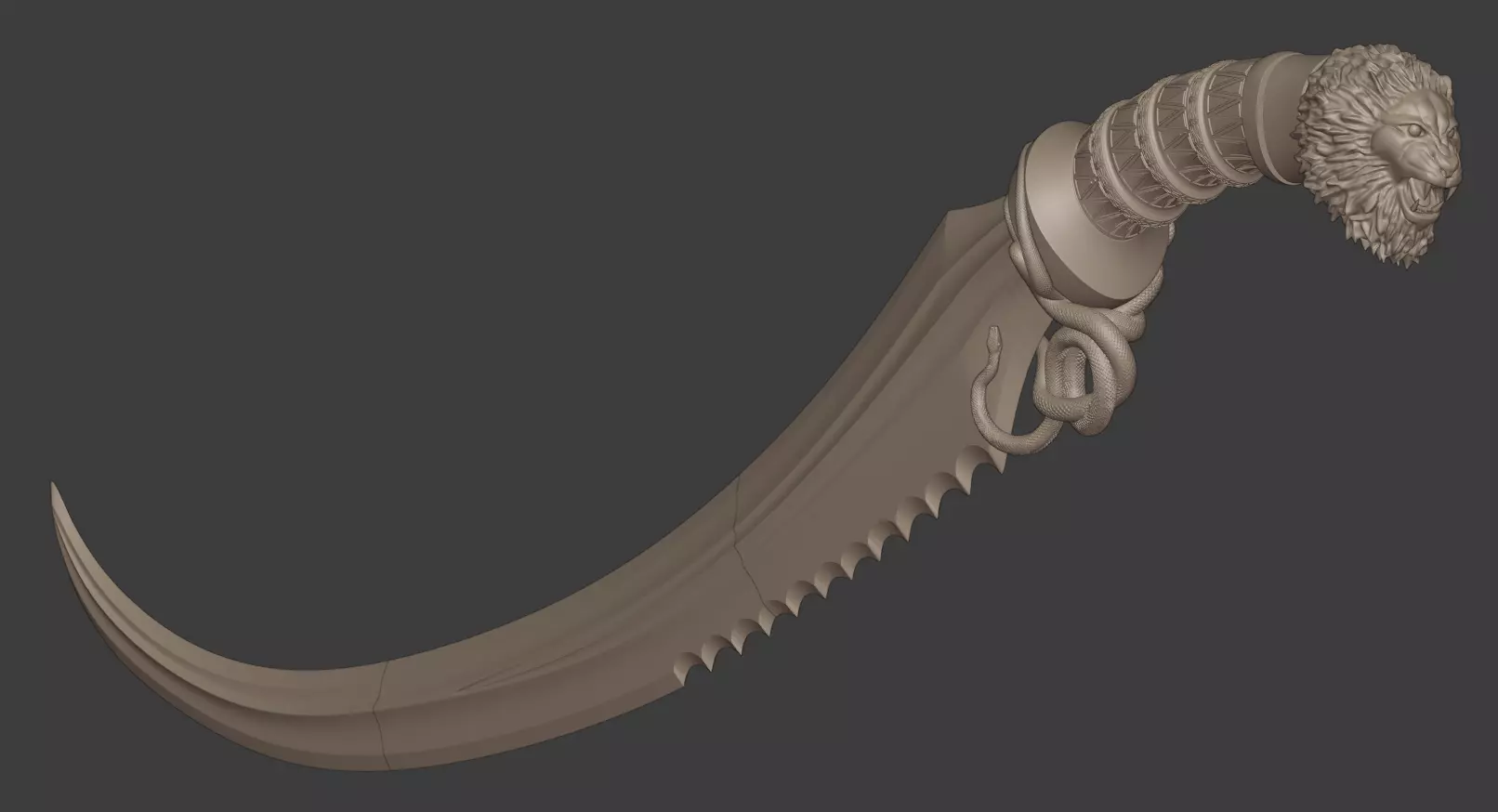 Chimera inspired by PoP Warrior Within - Lion Sword 3D print model_0