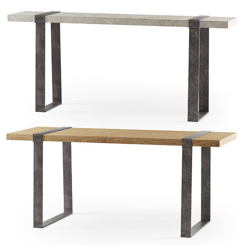 Wang console and dining table 3D model