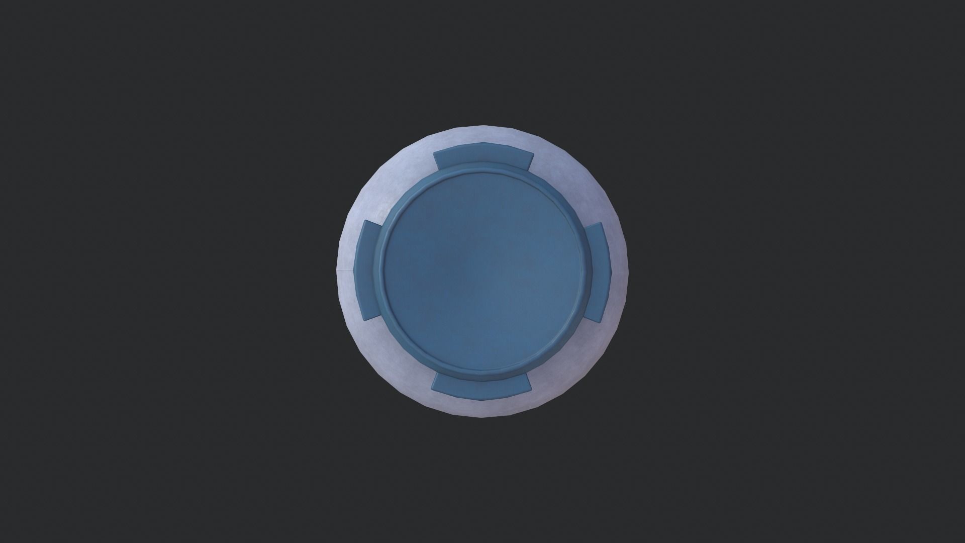 Bioplastic Drum 01 Low-poly 3D model_2