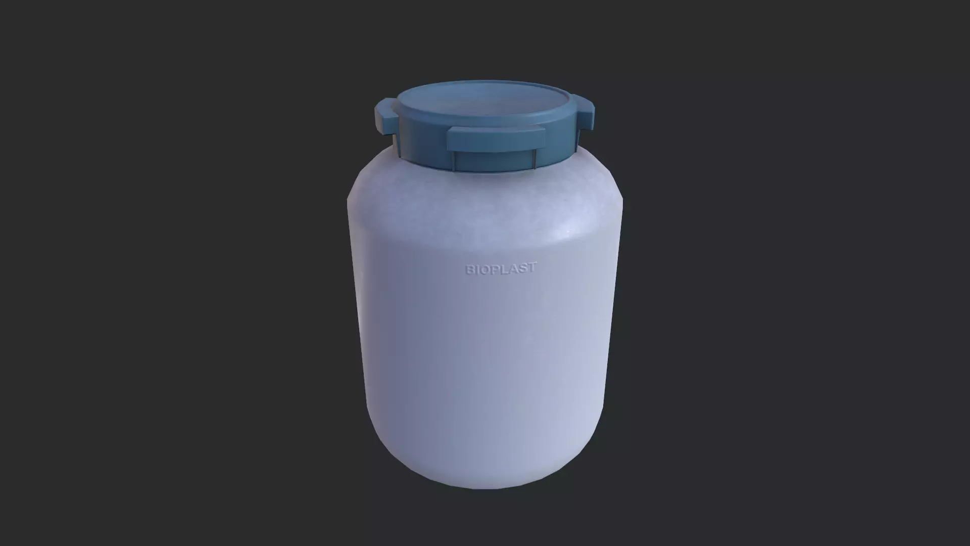Bioplastic Drum 01 Low-poly 3D model_0