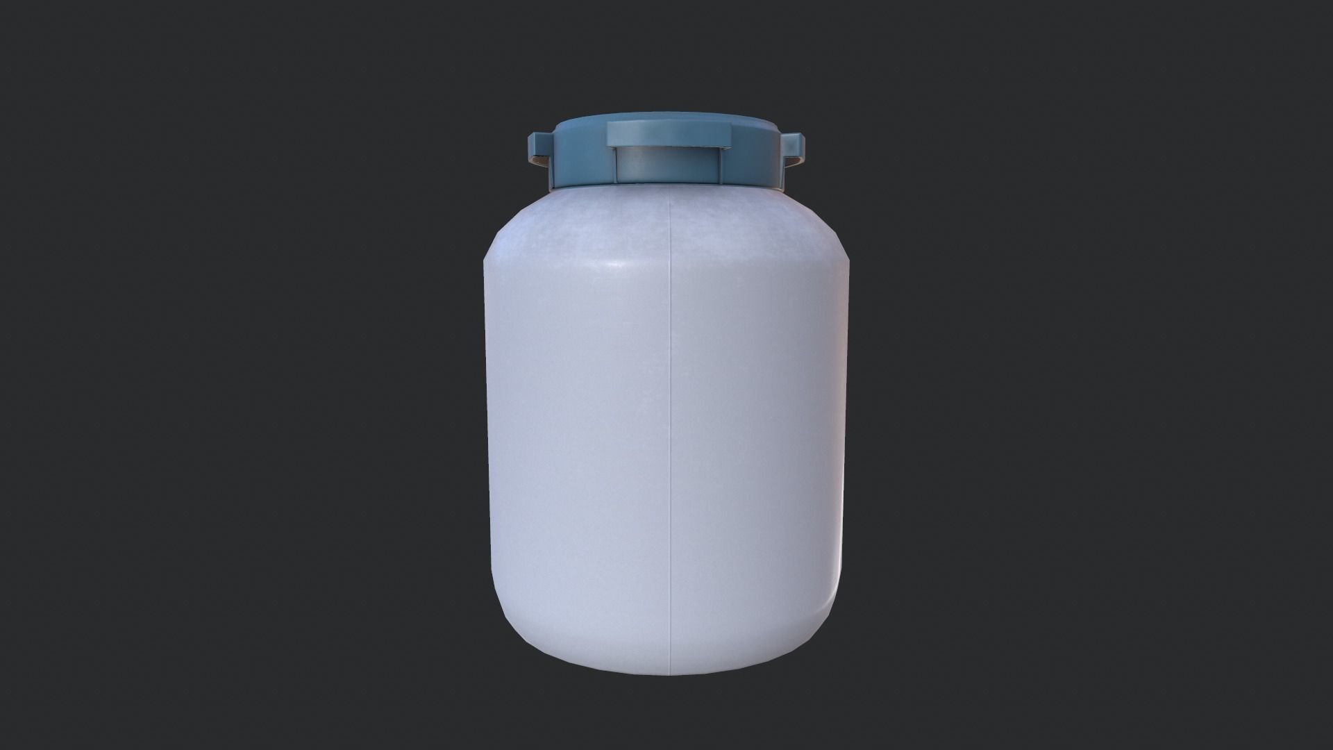 Bioplastic Drum 01 Low-poly 3D model_1