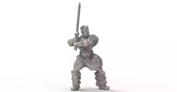 Statue - angry - barbarian