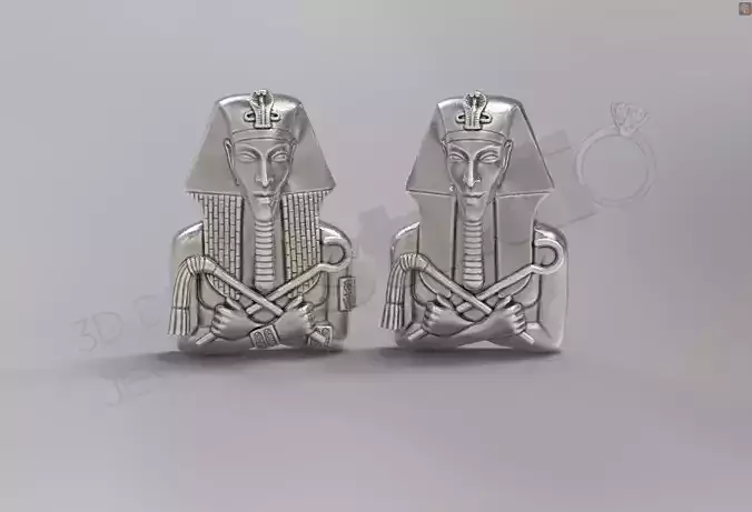 Detailed Egyptian Pharaoh pendant 3d printable model