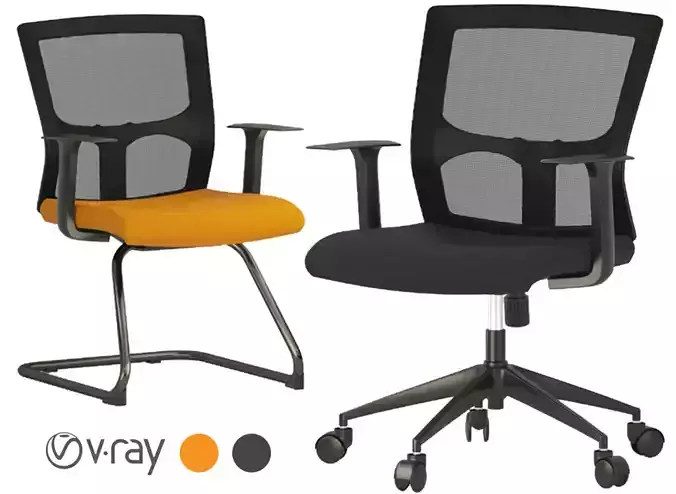 High back mesh Office Chair set 07