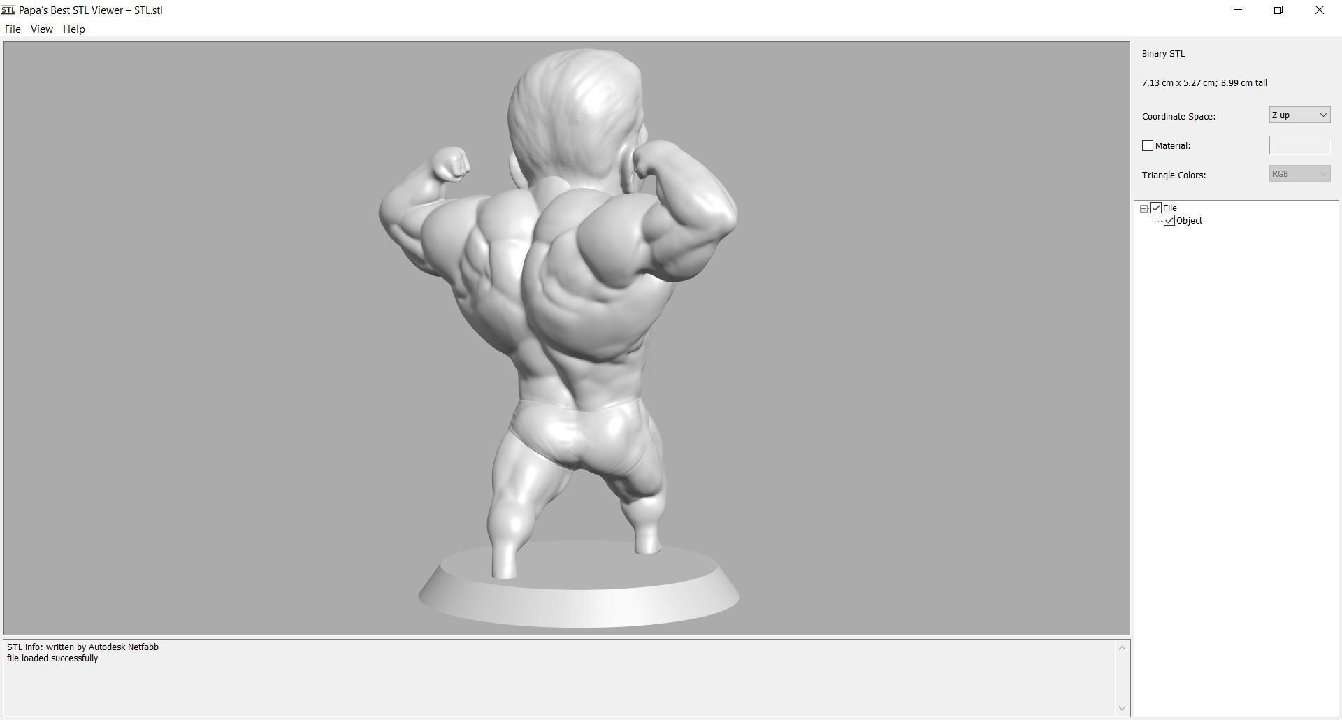 Statue - Arnie - Pose 3D print model_2