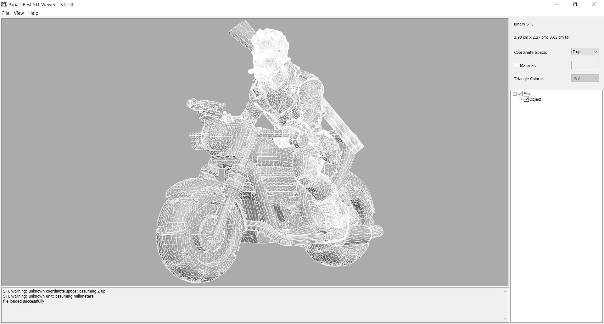 Statue - Gaslands - Biker 3D print model_3