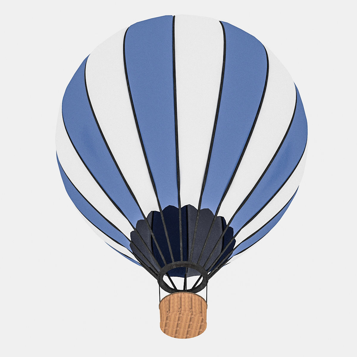 3d balloon model 03 Low-poly 3D model_1