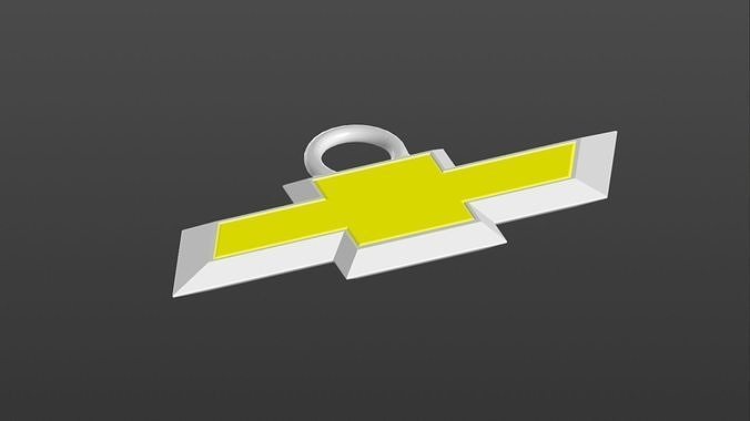 Logo Chevrolet Keychain 3D print model