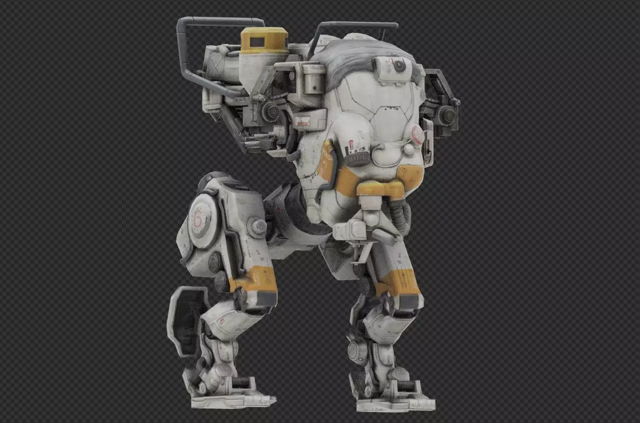 War Robot Character R01 3D model_0