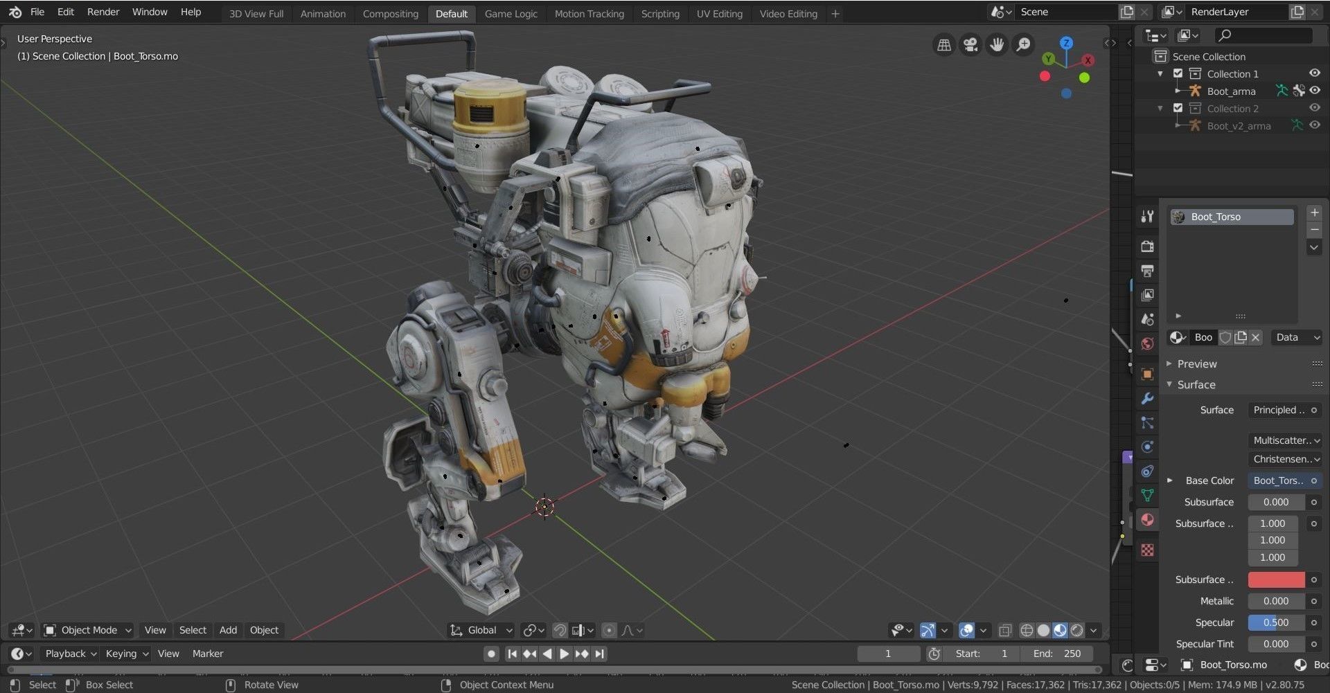 War Robot Character R01 3D model_2