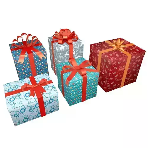 5 Gift christmas boxes