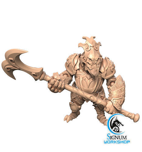 Pre-supported 3D printable model of Guard-Construct of Fortress 3D print model