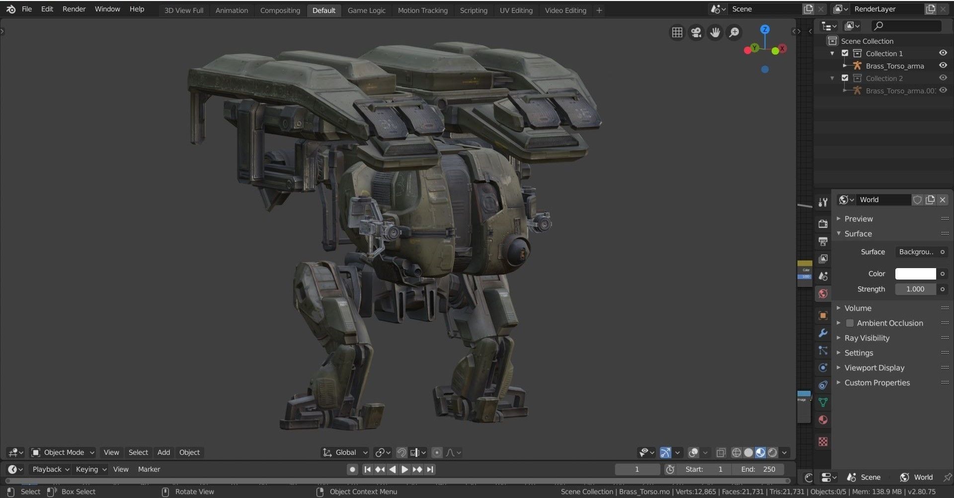 War Robot Character R02 3D model_13