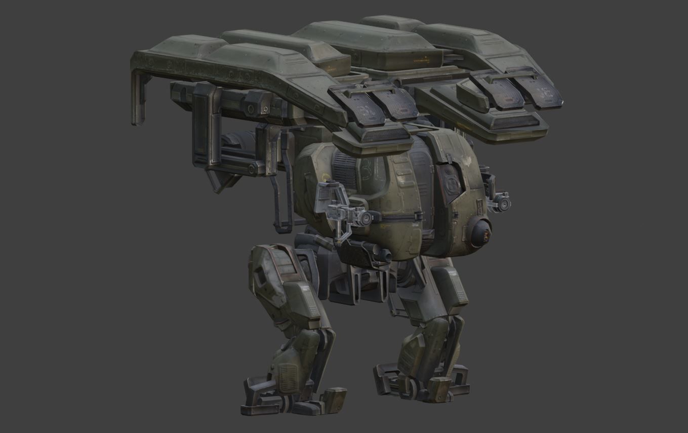 War Robot Character R02 3D model_2
