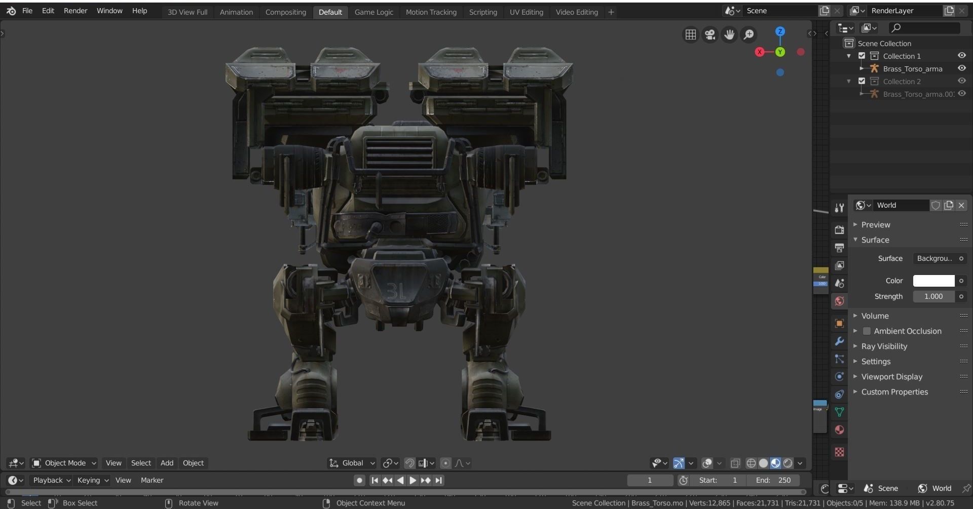 War Robot Character R02 3D model_15