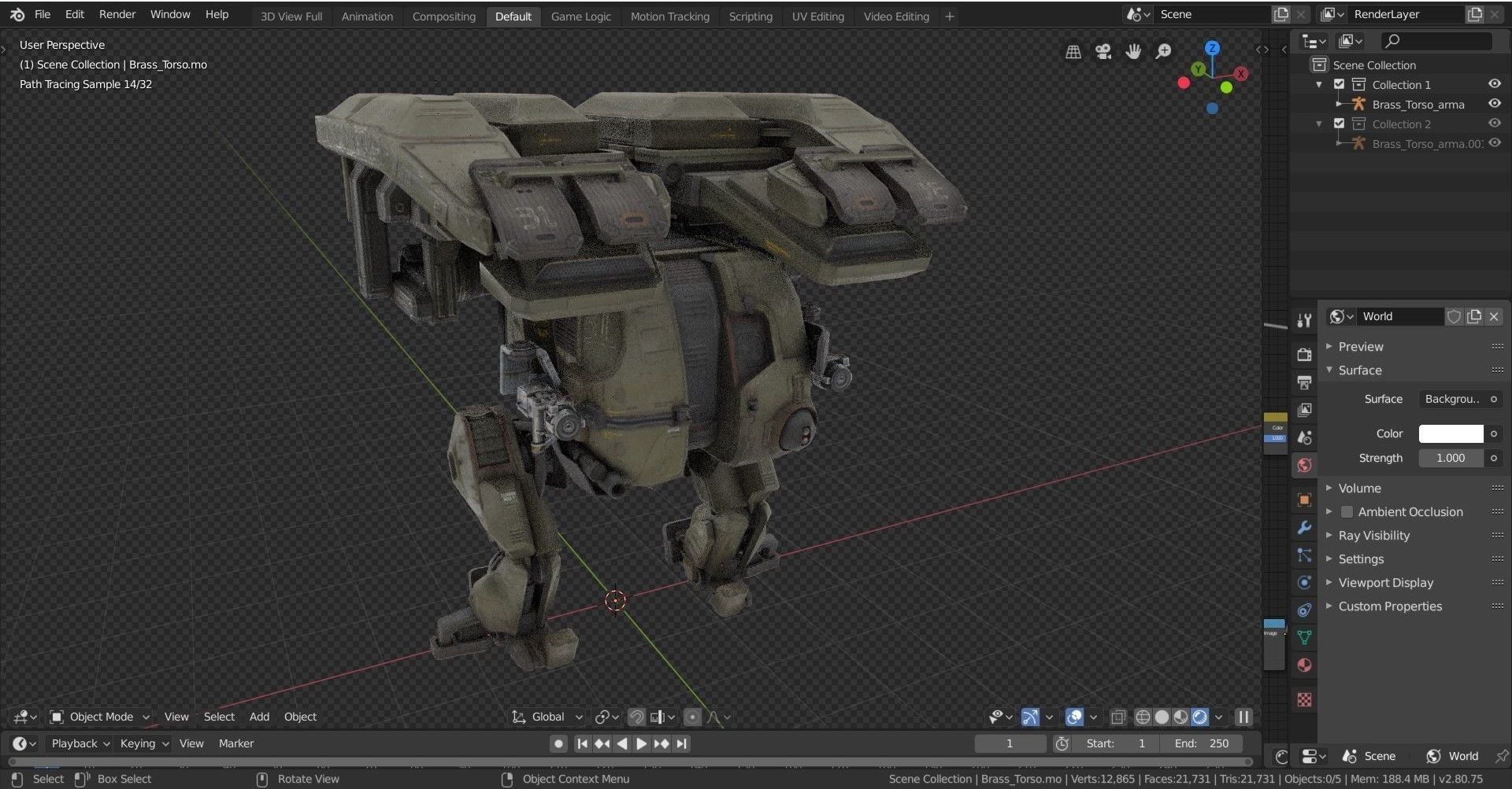 War Robot Character R02 3D model_12