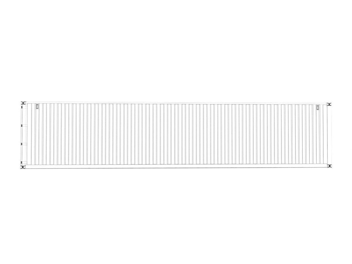 40 feet Hapag-Lloyd standard shipping container 3D model_9
