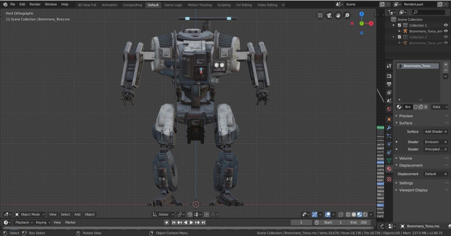 War Robot Character R03 3D model_13