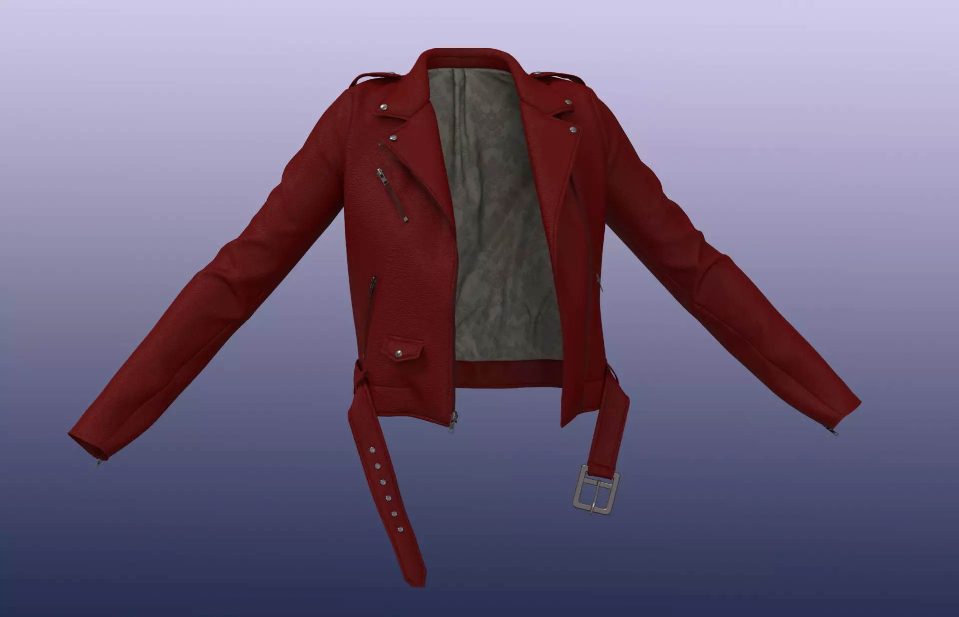 Leather jacket 3D model
