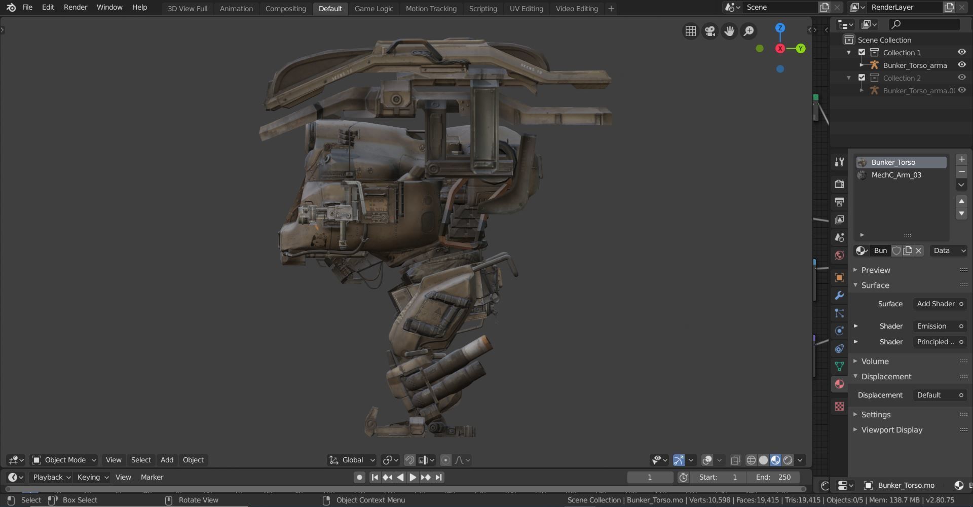 War Robot Character R04 3D model_14