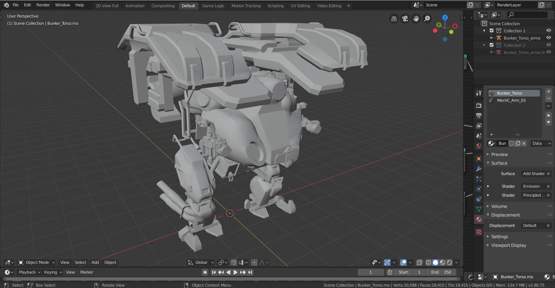 War Robot Character R04 3D model_7