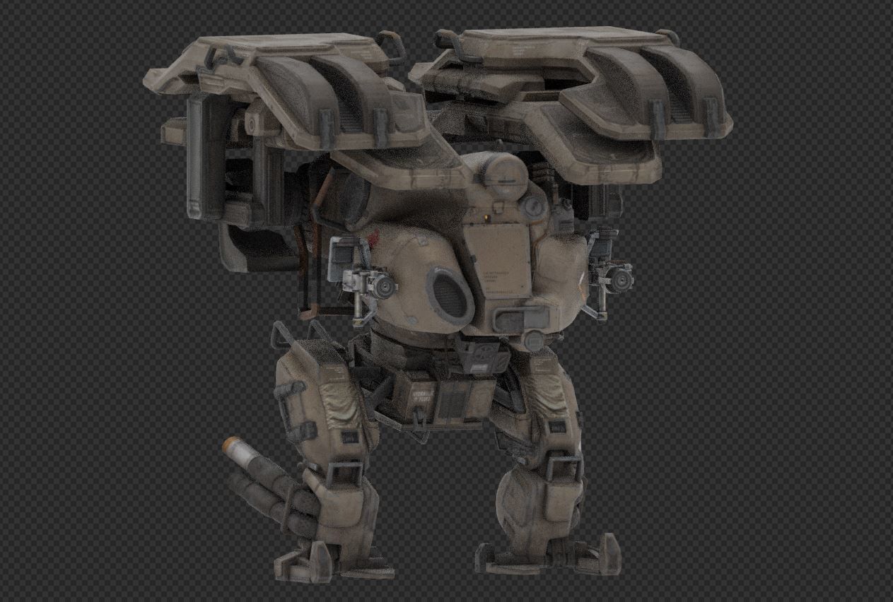 War Robot Character R04 3D model_2