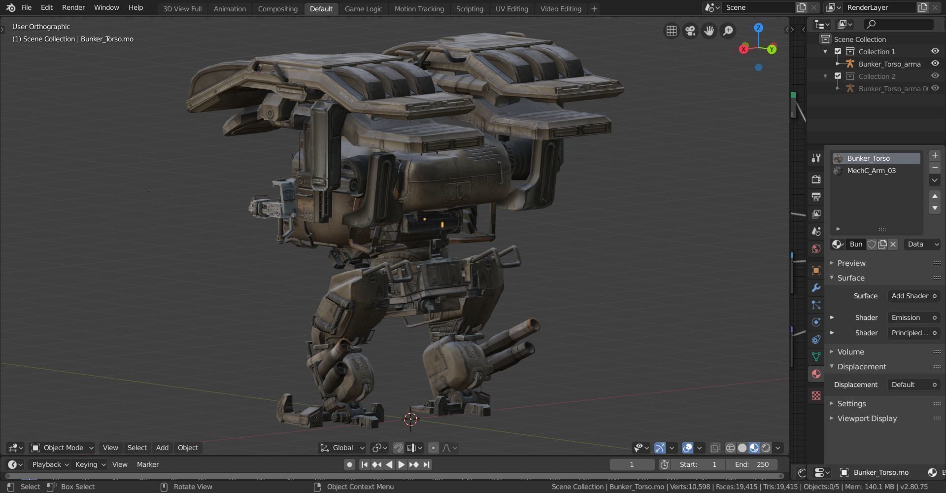 War Robot Character R04 3D model_11
