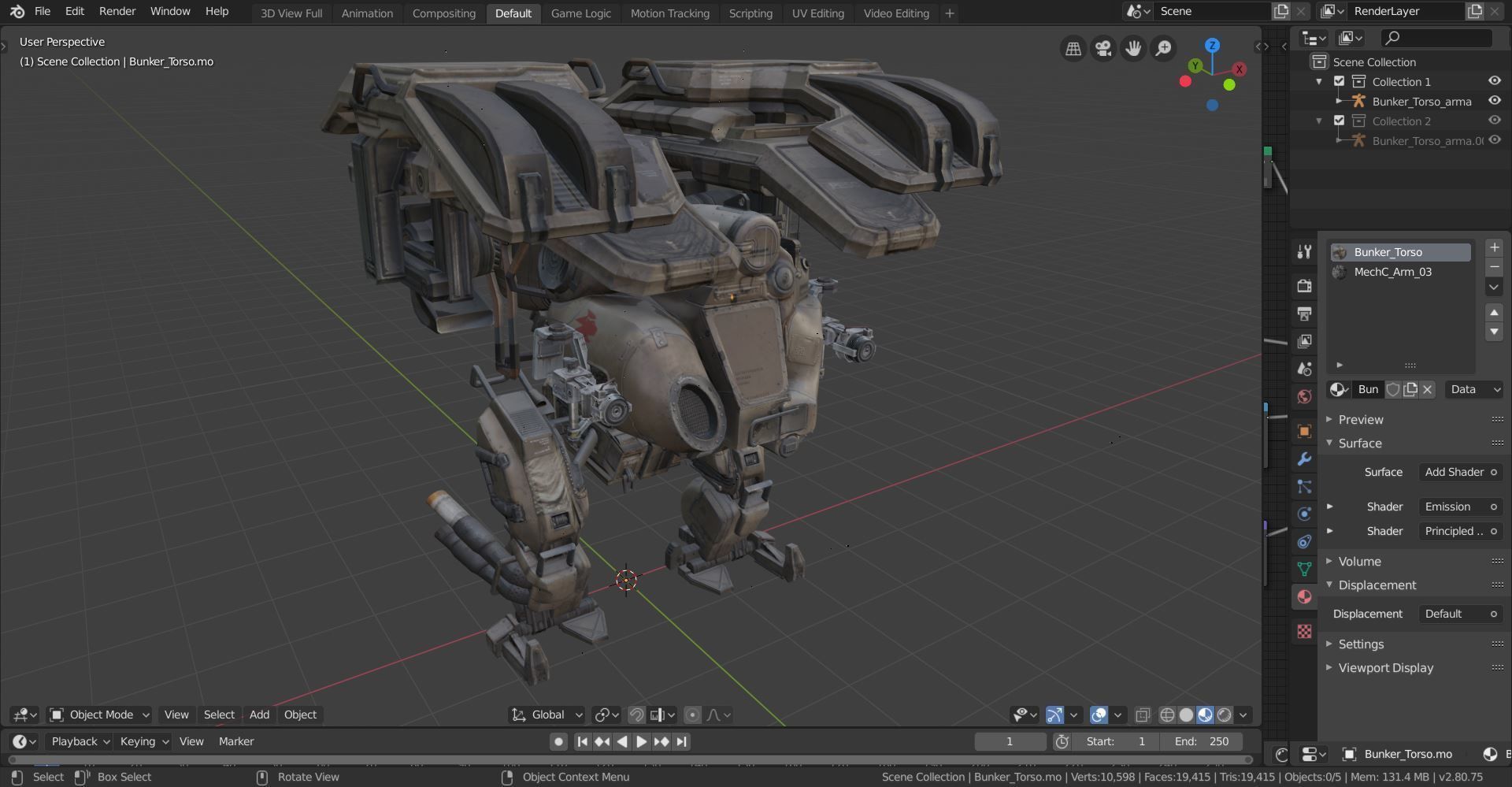 War Robot Character R04 3D model_1